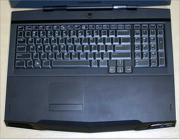 Alienware M17xのキーボード