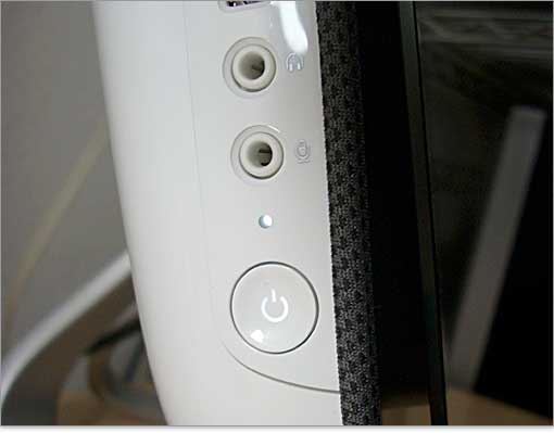 白いLEDライトが点灯