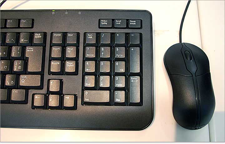 デルキーボードのテンキー部分。