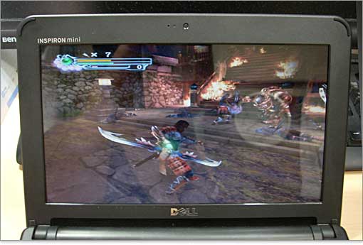 Inspiron Mini 10vで鬼武者3をフルスクリーン