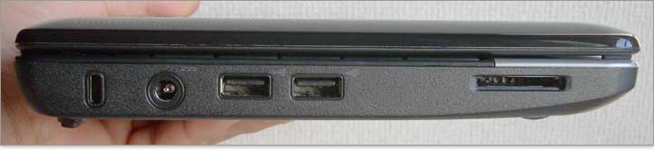 まずはInspiron Mini 10vの左側面。