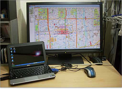 外部モニタへ出力