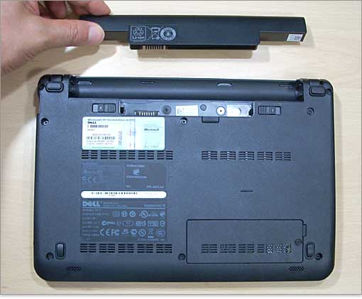 Inspiron Mini 10vとバッテリー