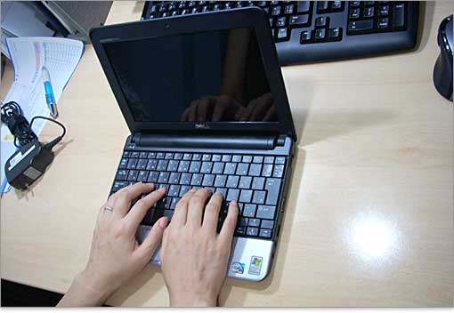 女性が操作したときの様子