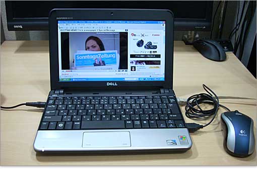 ミニノートでYoutube動画