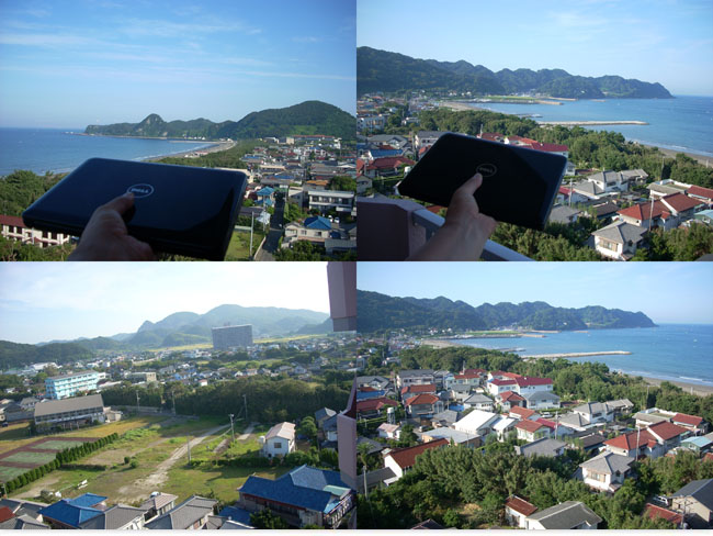 オーシャンビューを堪能。