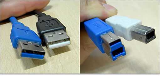USB2.0のケーブルと比較