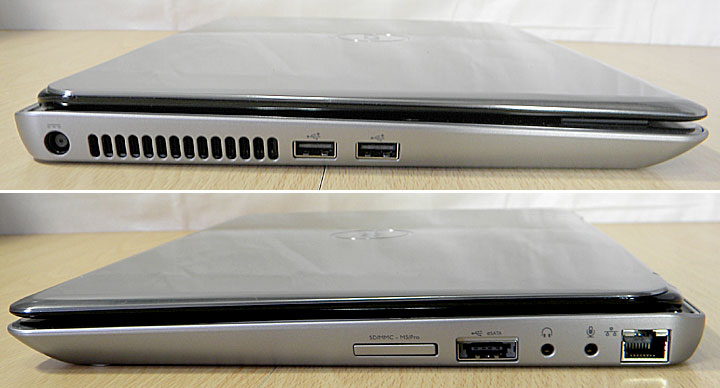 左右、両側面の端子