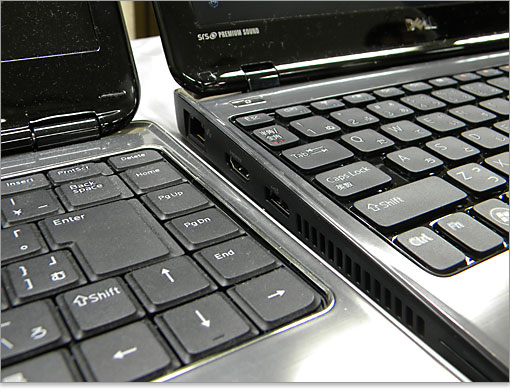 右側がInspiron M101zです