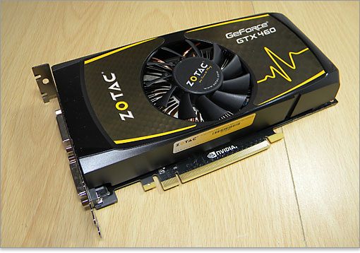 省エネ版（補助電源コネクタ6pin×1）のGeForce GTX 460