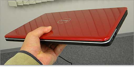 超低電圧CPUを搭載したCULVノートならではのスタイルです。