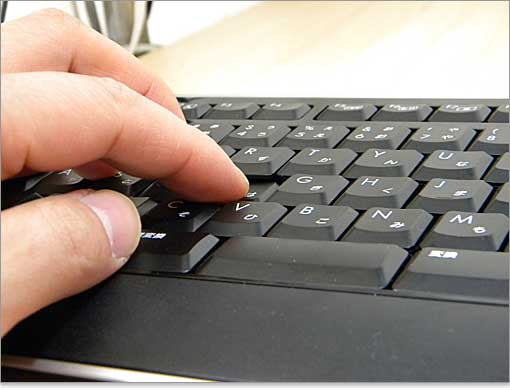 ノートパソコンに近い操作性。