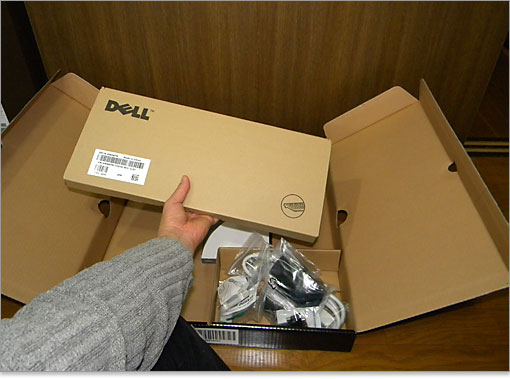 キーボードの箱。