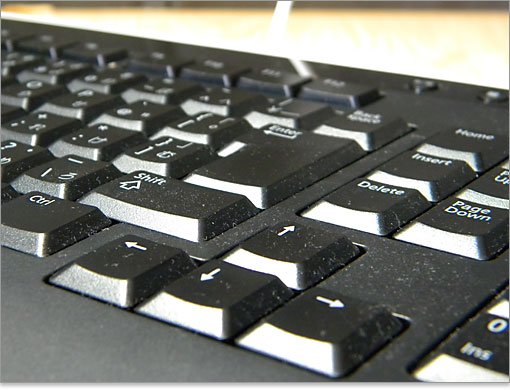 キートップが浅いです。