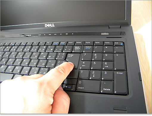 Enterキーを押した様子。