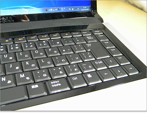 キーボード左側。