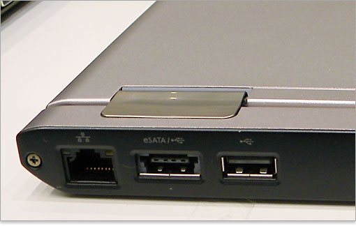 eSATA端子の装備はポイントが高い