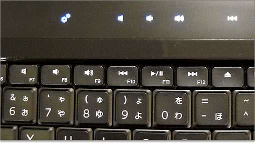 ファンクションキーがマルチメディアキーと共用