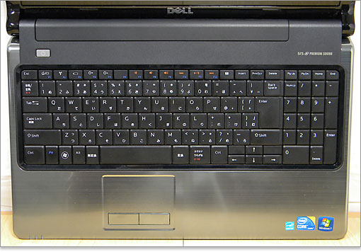 見たところ、Inspiron 15Rも同じキーボード