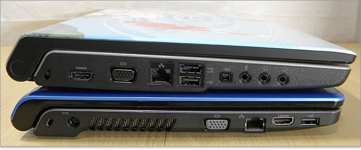 eSATA端子（USB共有）、IEEE1394端子、ギガビットイーサーLAN