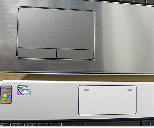 タッチパッドが極端に大きくなり、操作性アップ