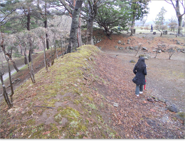 猪苗代城の本丸跡