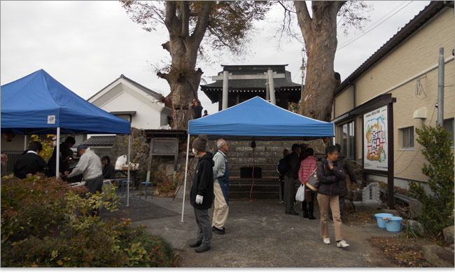 須賀川城本丸跡の二階堂神社