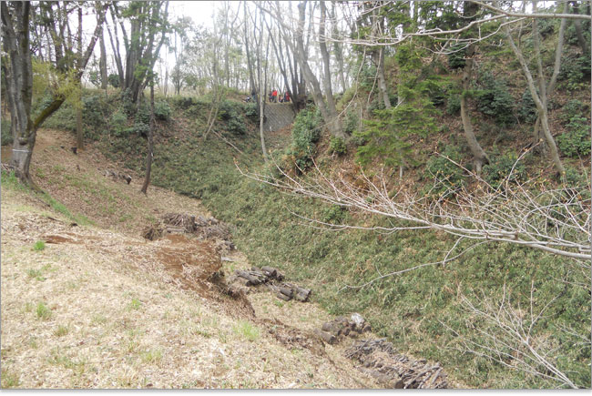 行き止まりの曲輪