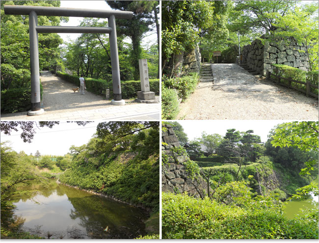 郡山城-柳沢神社の参道