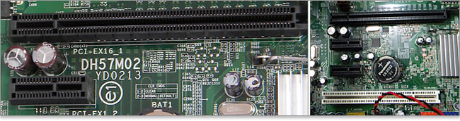 PCI Express X1のカードをPCI Express X16スロットに挿す
