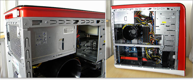 上部にある電源ユニットDELL製品