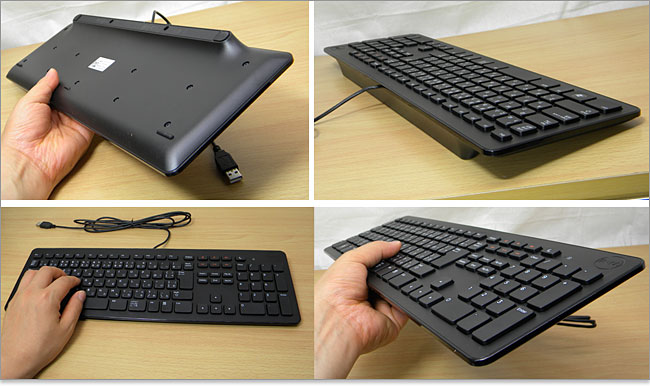 チルトスタンドは無い、DELLのキーボード