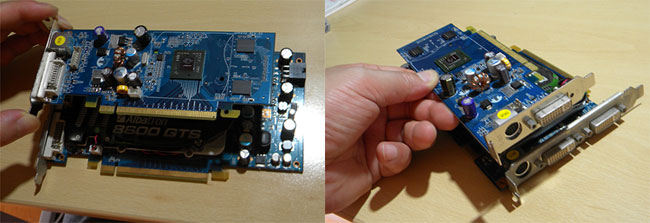 ロー・プロファイルのグラフィックカード