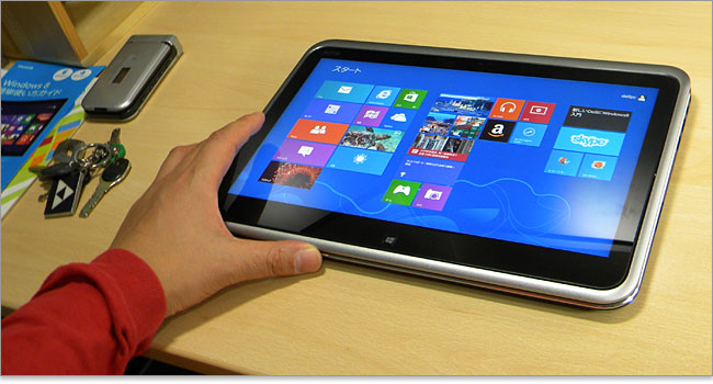 タブレットパソコンのXPS 12 Ultrabook