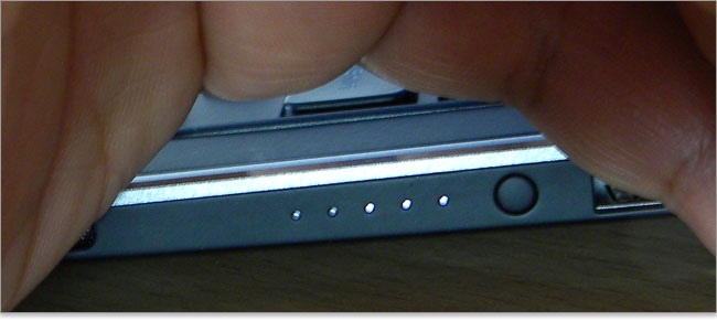 XPS 12 Ultrabookのバッテリー残量メータ