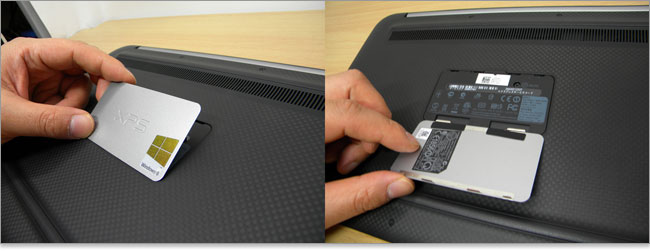 XPS 12 Ultrabookの底面デザイン