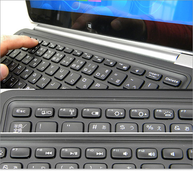 XPS 12 Ultrabookのファンクションキー列