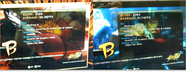 xps12でスト4のベンチマークテスト