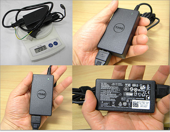 45W程度のACアダプタがついてきた