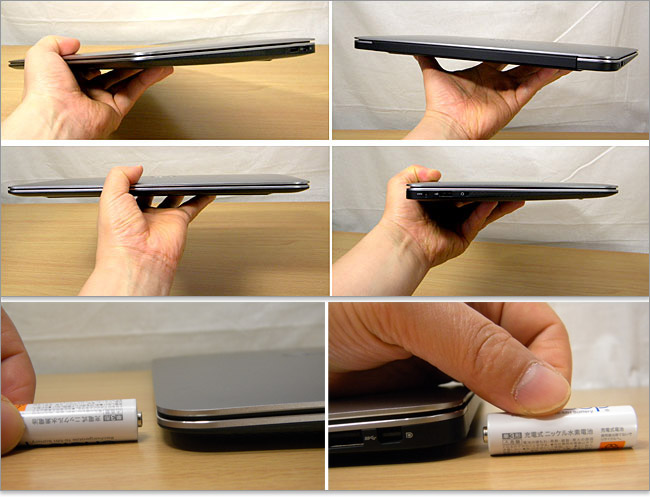 XPS 13 Ultrabookのサイズと持った感じ