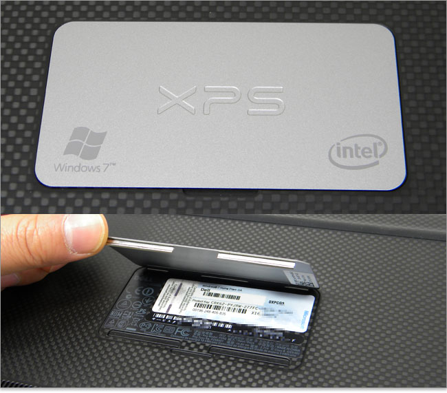 XPS 13 Ultrabookのアルミのプレート