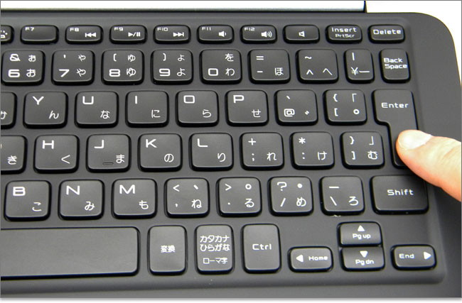 XPS 13（9333）右側のキーボード