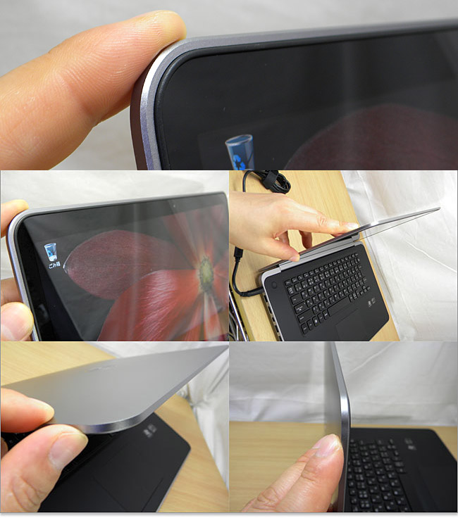 XPS 15ではデザイン性