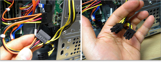 PCI Express電源コネクタ6ピン