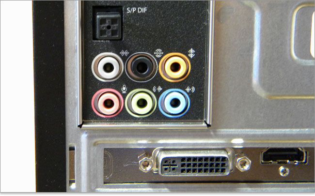 XPS 8500サウンド端子装備