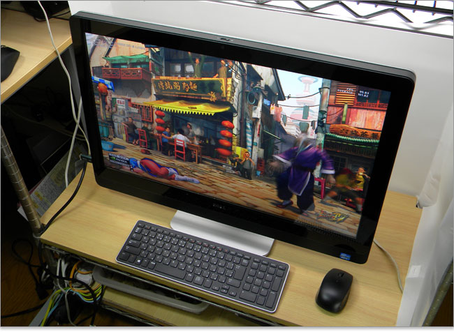 XPSONE27でストリートファイター4ベンチマーク