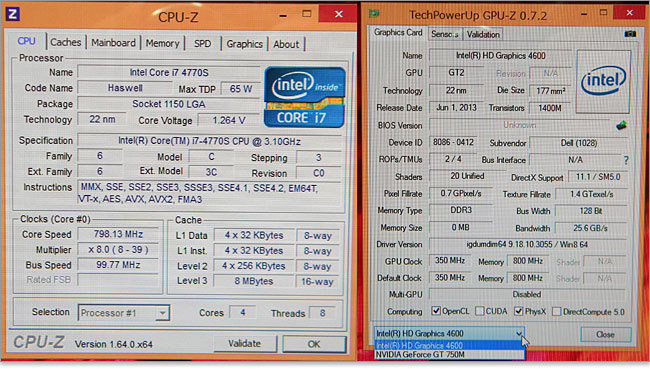 Core i7-4770s詳細-インテルHDグラフィックス 4600